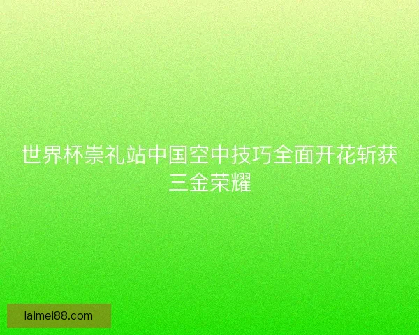 世界杯崇礼站中国空中技巧全面开花斩获三金荣耀
